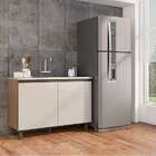 Balcão De Cozinha Porto 2 Pt Carvalho E Off White