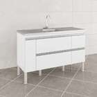 Balcão De Cozinha Prisma 2 Pt 3 Gv Branco