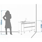 Balcão De Cozinha Prisma 2 Pt 3 Gv Branco