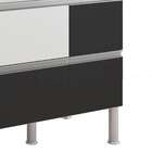 Balcão De Cozinha Prisma 2 Pt 3 Gv Branco E Preto