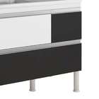 Balcão De Cozinha Prisma 2 Pt 3 Gv Branco E Preto