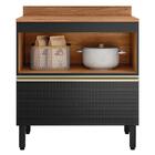 Balcão De Cozinha Proença 80cm 1 Porta E 1 Gaveta Com Tampo M