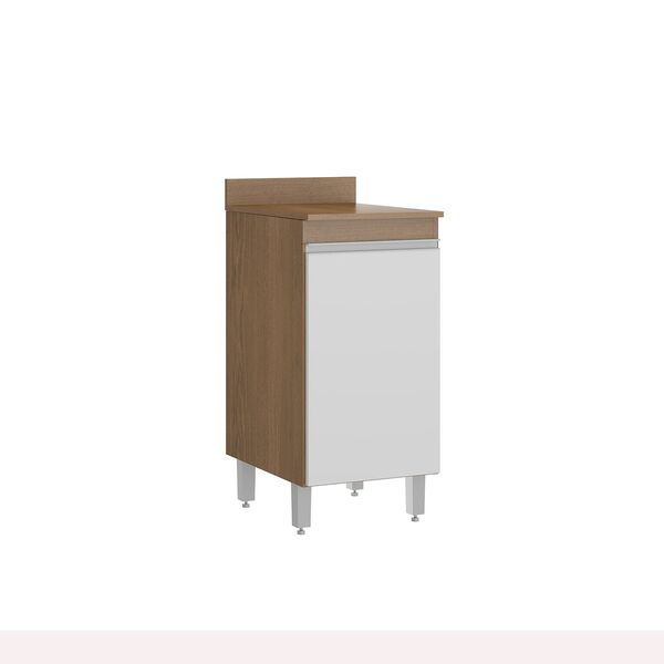 Balcão De Cozinha Sabrina 01 Porta 40x82x52 Avelã/branco Tx -