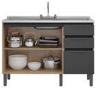 Balcão De Cozinha Sem Pia E Sem Tampo Organizador Multiuso 3