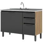 Balcão De Cozinha Sem Pia E Sem Tampo Organizador Multiuso 3