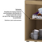 Balcão De Cozinha Sem Tampo 20cm 1 Porta Classic Luciane Móve