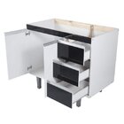 Balcão De Cozinha Sem Tampo 2 Portas 3 Gavetas 100cm Montebel