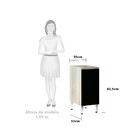 Balcão De Cozinha Sem Tampo 35cm 1 Porta Luci Luciane Móveis