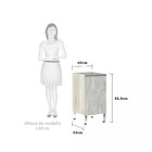 Balcão De Cozinha Sem Tampo 40cm 1 Porta Luci Luciane Móveis