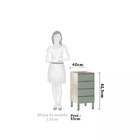 Balcão De Cozinha Sem Tampo 40cm 4 Gavetas Luci Luciane Móvei