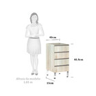 Balcão De Cozinha Sem Tampo 40cm 4 Gavetas Luci Luciane Móveis