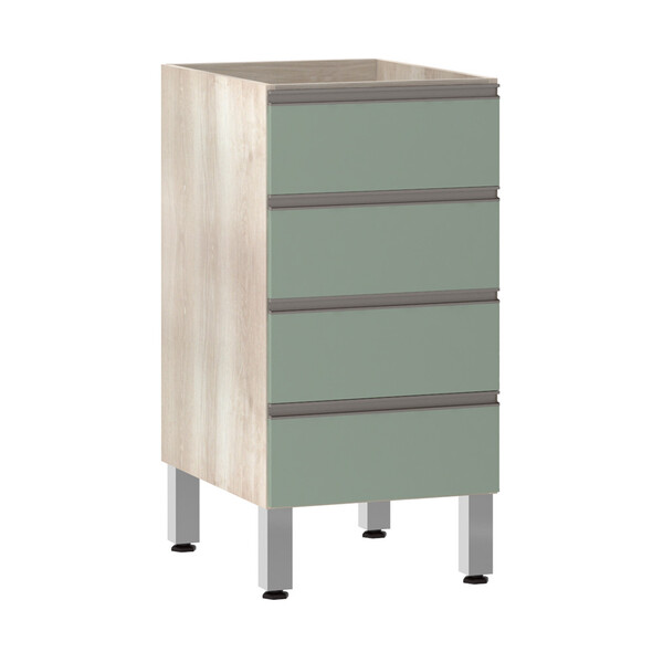 Balcão De Cozinha Sem Tampo 40cm 4 Gavetas Luci Luciane Móveis