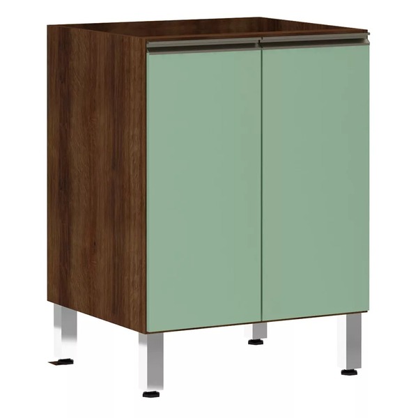 Balcão De Cozinha Sem Tampo 60cm 2 Portas Jade Luciane Móveis