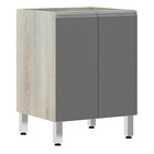 Balcão De Cozinha Sem Tampo 60cm 2 Portas Lis Luciane Móveis