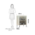 Balcão De Cozinha Sem Tampo 60cm 2 Portas Lis Luciane Móveis