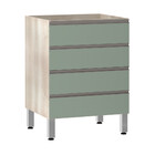 Balcão De Cozinha Sem Tampo 60cm 4 Gavetas Luci Luciane Móveis