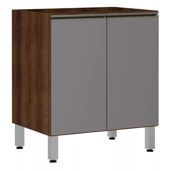 Balcão De Cozinha Sem Tampo 70cm 2 Portas Jade Luciane Móveis