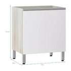 Balcão De Cozinha Sem Tampo 70cm 2 Portas Lis Luciane Móveis