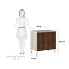 Balcão De Cozinha Sem Tampo 80cm 2 Portas Lis Luciane Móveis