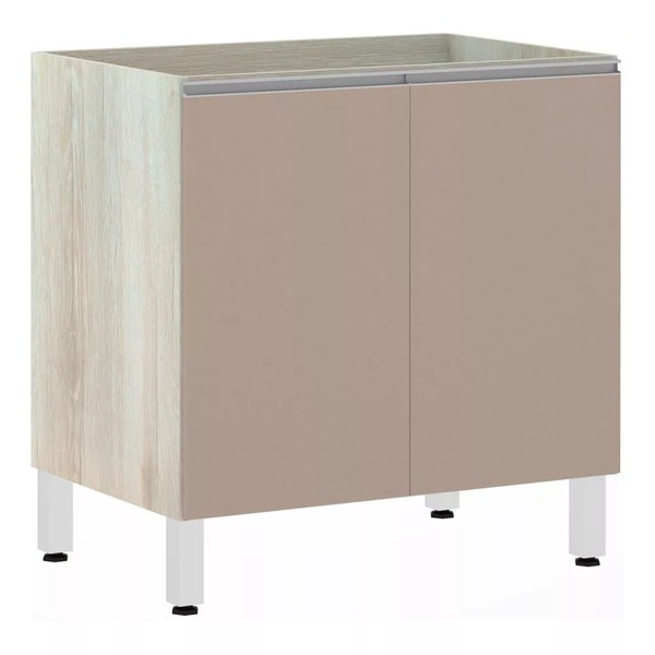 Balcão De Cozinha Sem Tampo 80cm 2 Portas Lis Luciane Móveis