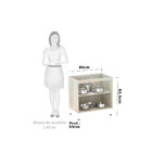 Balcão De Cozinha Sem Tampo 80cm 2 Portas Lis Luciane Móveis