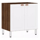 Balcão De Cozinha Sem Tampo 80cm 2 Portas Safira Luciane Móve