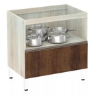 Balcão De Cozinha Sem Tampo 80cm Misto 1 Porta Basculante E 1