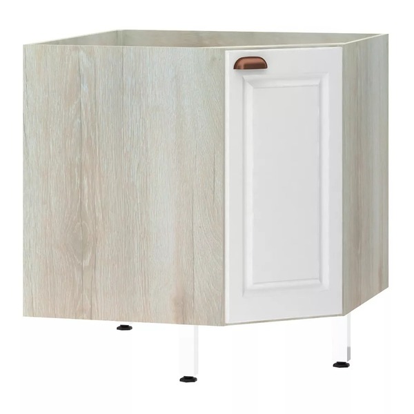 Balcão De Cozinha Sem Tampo Canto Diagonal 1 Porta Agatha Luc