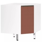 Balcão De Cozinha Sem Tampo Canto Diagonal 1 Porta Pérola Luc