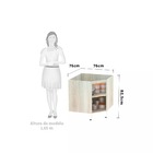 Balcão De Cozinha Sem Tampo Canto Diagonal Luciane 1 Porta Li