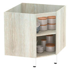 Balcão De Cozinha Sem Tampo Canto Diagonal Luciane 1 Porta Lu