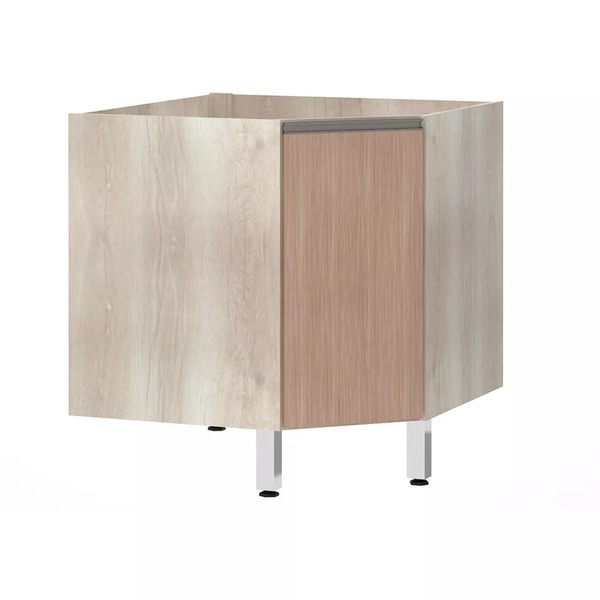 Balcão De Cozinha Sem Tampo Canto Diagonal Luciane 1 Porta Lu