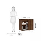 Balcão De Cozinha Sem Tampo Canto Reto 80cm 1 Porta Jade Luci