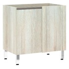 Balcão De Cozinha Sem Tampo Canto Reto Luciane 80cm 1 Porta L