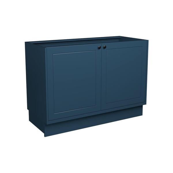 Balcão De Cozinha Sem Tampo Évora 2 Pt Azul Orion 120 Cm