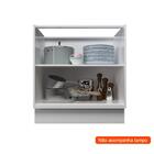 Balcão De Cozinha Sem Tampo Évora 2 Pt Branco Ártico 80 Cm