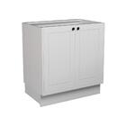 Balcão De Cozinha Sem Tampo Évora 2 Pt Branco Ártico 80 Cm