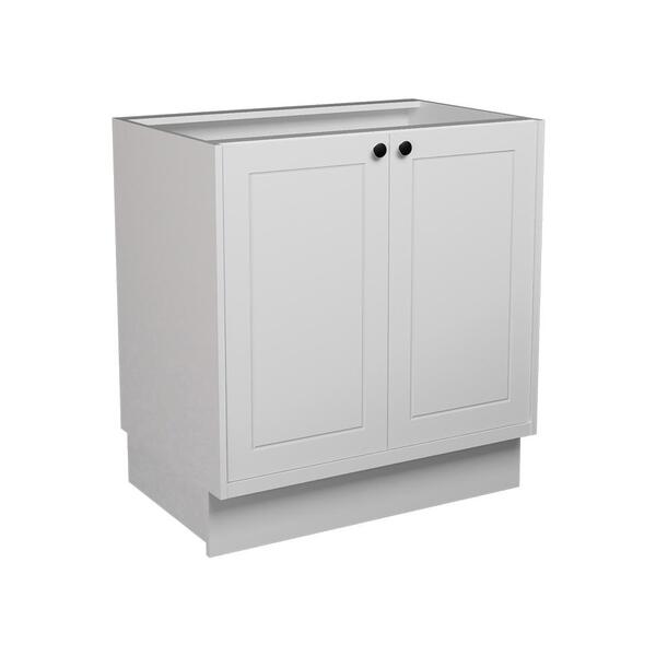 Balcão De Cozinha Sem Tampo Évora 2 Pt Branco Ártico 80 Cm