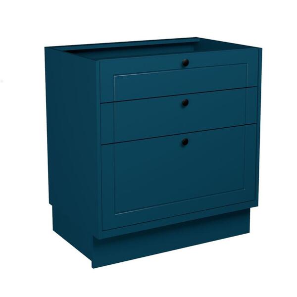 Balcão De Cozinha Sem Tampo Évora 3 Gv Azul Orion