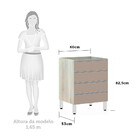 Balcão De Cozinha Sem Tampo Gaveteiro 60cm 4 Gavetas Lis Luci