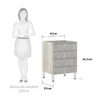 Balcão De Cozinha Sem Tampo Gaveteiro 60cm 4 Gavetas Lis Luci