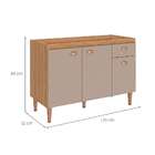 Balcão De Cozinha Sem Tampo Marti 3 Pt 1 Gv Mel E Fendi