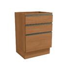 Balcão De Cozinha Sem Tampo Maxxi 3 Gv Canela