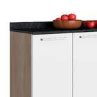 Balcão De Cozinha Star Com Tampo 3 Pt 1 Gv Aveiro E Branco