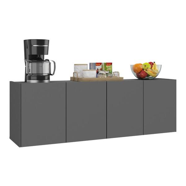 Balcão De Cozinha Suspenso 4 Portas Multimóveis Mp2167