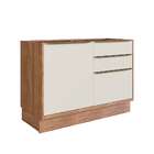 Balcão De Cozinha Ten 1 Pt 3 Gv Freijó E Argila 120 Cm