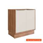 Balcão De Cozinha Ten 2 Pt Freijó E Argila 80 Cm