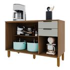 Balcão De Cozinha Toronto 120cm 3 Portas E 2 Gavetas Com Tamp