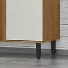 Balcão De Cozinha Toscana 100% Mdf 1 Porta Freijó/off White -