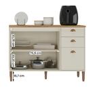 Balcão De Cozinha Tunísia Com Tampo 3 Portas E 2 Gavetas